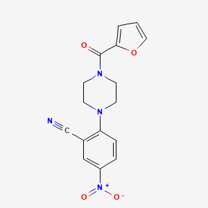 2-[4-(2-Furoyl)piperazin-1-yl]-5-nitrobenzonitrile