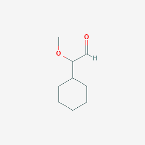 molecular formula C9H16O2 B2825520 2-Cyclohexyl-2-methoxyacetaldehyde CAS No. 185693-98-5