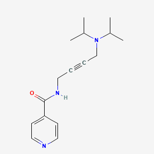 molecular formula C16H23N3O B2825634 N-(4-(diisopropylamino)but-2-yn-1-yl)isonicotinamide CAS No. 1396749-77-1