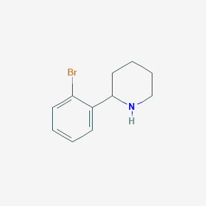 molecular formula C11H14BrN B2825665 2-(2-Bromophenyl)piperidine CAS No. 383128-15-2