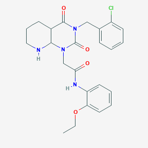 2-{3-[(2-chlorophenyl)methyl]-2,4-dioxo-1H,2H,3H,4H-pyrido[2,3-d]pyrimidin-1-yl}-N-(2-ethoxyphenyl)acetamide