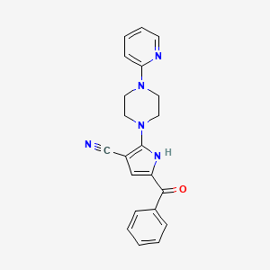 5-benzoyl-2-[4-(2-pyridinyl)piperazino]-1H-pyrrole-3-carbonitrile