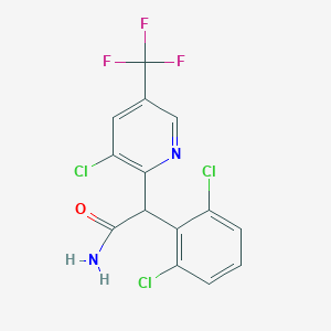 2-[3-Chloro-5-(trifluoromethyl)-2-pyridinyl]-2-(2,6-dichlorophenyl)acetamide