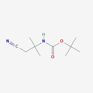 tert-Butyl (1-cyano-2-methylpropan-2-yl)carbamate