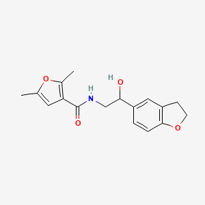 molecular formula C17H19NO4 B2825693 N-[2-(2,3-DIHYDRO-1-BENZOFURAN-5-YL)-2-HYDROXYETHYL]-2,5-DIMETHYLFURAN-3-CARBOXAMIDE CAS No. 1421481-63-1