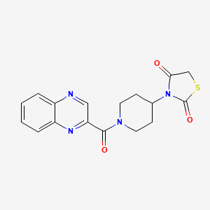 3-(1-(Quinoxaline-2-carbonyl)piperidin-4-yl)thiazolidine-2,4-dione