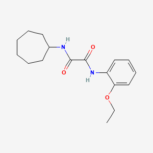 molecular formula C17H24N2O3 B2825719 N1-cycloheptyl-N2-(2-ethoxyphenyl)oxalamide CAS No. 900001-56-1