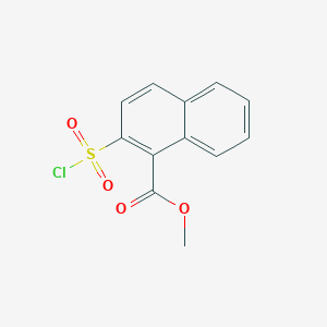 molecular formula C12H9ClO4S B2825749 Methyl 2-chlorosulfonylnaphthalene-1-carboxylate CAS No. 60713-54-4