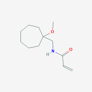 molecular formula C12H21NO2 B2825756 N-[(1-Methoxycycloheptyl)methyl]prop-2-enamide CAS No. 2288498-93-9