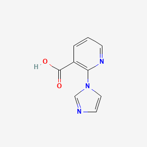 molecular formula C9H7N3O2 B2825805 2-(1H-imidazol-1-yl)pyridine-3-carboxylic acid CAS No. 954580-80-4