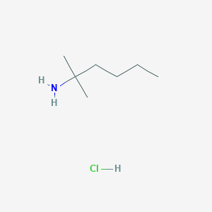 molecular formula C7H18ClN B2825973 2-Methylhexan-2-amine;hydrochloride CAS No. 112306-55-5