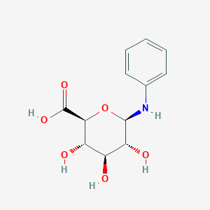 molecular formula C12H15NO6 B028260 Aniline beta-D-Glucuronide CAS No. 92117-30-1