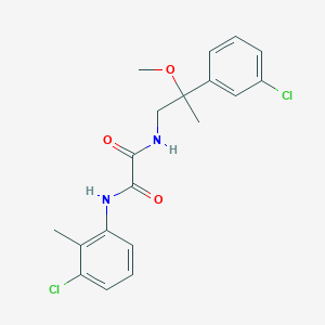 molecular formula C19H20Cl2N2O3 B2826006 N-(3-chloro-2-methylphenyl)-N'-[2-(3-chlorophenyl)-2-methoxypropyl]ethanediamide CAS No. 1788784-36-0