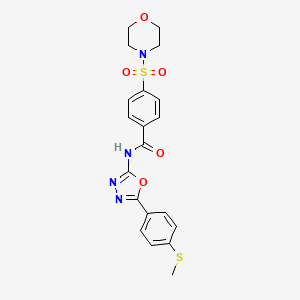 N-(5-(4-(methylthio)phenyl)-1,3,4-oxadiazol-2-yl)-4-(morpholinosulfonyl)benzamide