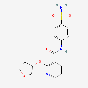 N-(4-sulfamoylphenyl)-2-((tetrahydrofuran-3-yl)oxy)nicotinamide