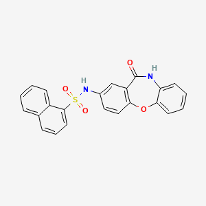 N-(11-oxo-10,11-dihydrodibenzo[b,f][1,4]oxazepin-2-yl)naphthalene-1-sulfonamide
