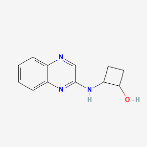 2-[(Quinoxalin-2-yl)amino]cyclobutan-1-ol