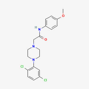 molecular formula C19H21Cl2N3O2 B2826092 2-[4-(2,5-dichlorophenyl)piperazin-1-yl]-N-(4-methoxyphenyl)acetamide CAS No. 700860-66-8