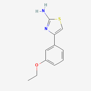 molecular formula C11H12N2OS B2826145 4-(3-Ethoxy-phenyl)-thiazol-2-ylamine CAS No. 156171-60-7