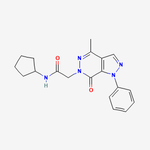 N-cyclopentyl-2-(4-methyl-7-oxo-1-phenyl-1H-pyrazolo[3,4-d]pyridazin-6(7H)-yl)acetamide
