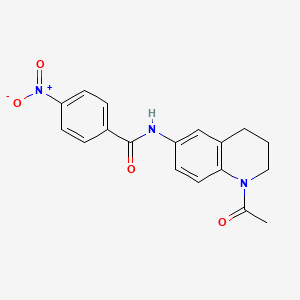 N-(1-acetyl-3,4-dihydro-2H-quinolin-6-yl)-4-nitrobenzamide