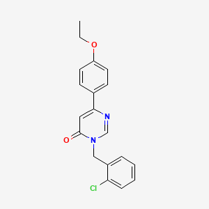 3-(2-chlorobenzyl)-6-(4-ethoxyphenyl)pyrimidin-4(3H)-one