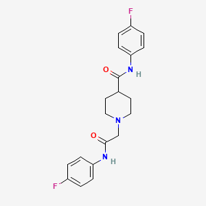 N-(4-fluorophenyl)-1-(2-((4-fluorophenyl)amino)-2-oxoethyl)piperidine-4-carboxamide