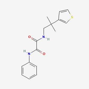molecular formula C16H18N2O2S B2826451 N1-(2-甲基-2-(噻吩-3-基)丙基)-N2-苯基草酰胺 CAS No. 2309603-06-1
