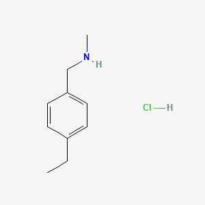 molecular formula C10H16ClN B2826457 (4-Ethylbenzyl)methylamine hydrochloride CAS No. 1158321-03-9