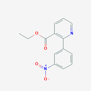 molecular formula C14H12N2O4 B2826515 Ethyl 2-(3-nitrophenyl)pyridine-3-carboxylate CAS No. 2244083-82-5