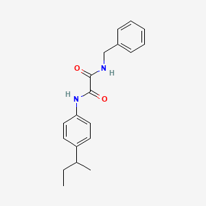 molecular formula C19H22N2O2 B2826522 N'-benzyl-N-[4-(butan-2-yl)phenyl]ethanediamide CAS No. 329079-13-2