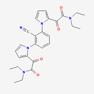 2-[1-(2-cyano-3-{2-[2-(diethylamino)-2-oxoacetyl]-1H-pyrrol-1-yl}phenyl)-1H-pyrrol-2-yl]-N,N-diethyl-2-oxoacetamide