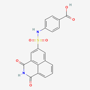 4-[(1,3-Dioxo-5-benzo[de]isoquinolinyl)sulfonylamino]benzoic acid