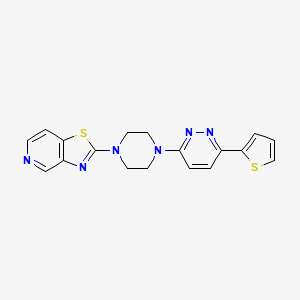 2-[4-(6-Thiophen-2-ylpyridazin-3-yl)piperazin-1-yl]-[1,3]thiazolo[4,5-c]pyridine