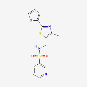 N-((2-(furan-2-yl)-4-methylthiazol-5-yl)methyl)pyridine-3-sulfonamide