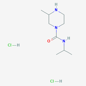 3-Methyl-N-propan-2-ylpiperazine-1-carboxamide;dihydrochloride