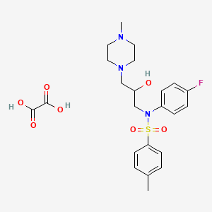 N-(4-fluorophenyl)-N-(2-hydroxy-3-(4-methylpiperazin-1-yl)propyl)-4-methylbenzenesulfonamide oxalate