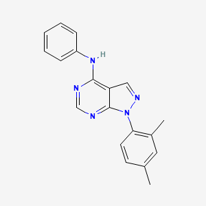 B2826626 1-(2,4-dimethylphenyl)-N-phenyl-1H-pyrazolo[3,4-d]pyrimidin-4-amine CAS No. 393784-87-7