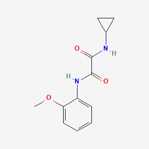 molecular formula C12H14N2O3 B2826690 N1-cyclopropyl-N2-(2-methoxyphenyl)oxalamide CAS No. 345366-87-2
