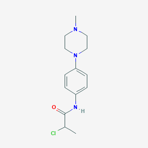 2-chloro-N-[4-(4-methylpiperazin-1-yl)phenyl]propanamide