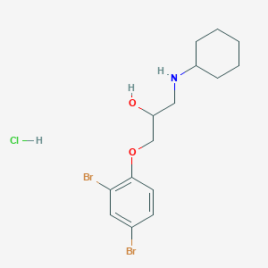 1-(Cyclohexylamino)-3-(2,4-dibromophenoxy)propan-2-ol hydrochloride