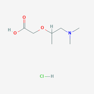2-[1-(Dimethylamino)propan-2-yloxy]acetic acid;hydrochloride