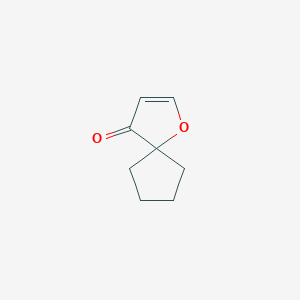 molecular formula C8H10O2 B2826725 1-Oxaspiro[4.4]non-2-en-4-one CAS No. 40990-01-0