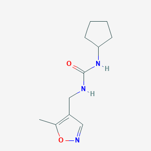 1-Cyclopentyl-3-((5-methylisoxazol-4-yl)methyl)urea