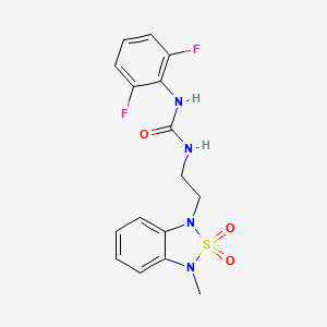 1-(2,6-difluorophenyl)-3-(2-(3-methyl-2,2-dioxidobenzo[c][1,2,5]thiadiazol-1(3H)-yl)ethyl)urea