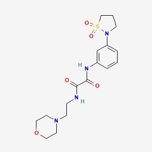 N'-[3-(1,1-dioxo-1,2-thiazolidin-2-yl)phenyl]-N-(2-morpholin-4-ylethyl)oxamide