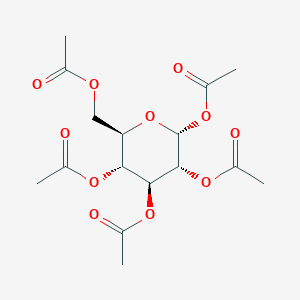 molecular formula C16H22O11 B028268 alpha-D-Glucose pentaacetate CAS No. 604-68-2
