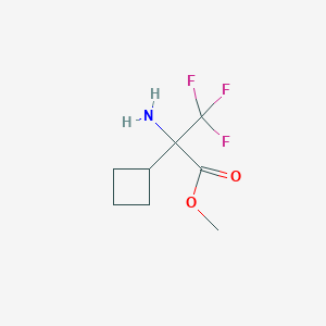 Methyl 2-amino-2-cyclobutyl-3,3,3-trifluoropropanoate