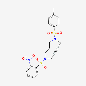 molecular formula C20H21N3O6S2 B2826866 DACN(Tos,Ns) 