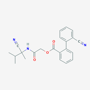 [(1-Cyano-1,2-dimethylpropyl)carbamoyl]methyl 2'-cyano-[1,1'-biphenyl]-2-carboxylate